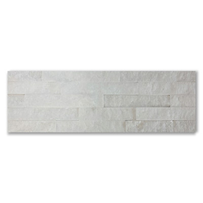 Quartzite White Sparkles Brick Split Face Mosaic Tile 15*60